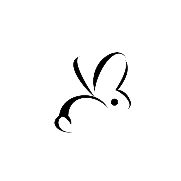 Bunny rabbit logo design