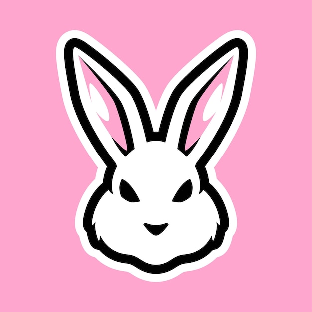 Vector bunny rabbit vector logo design