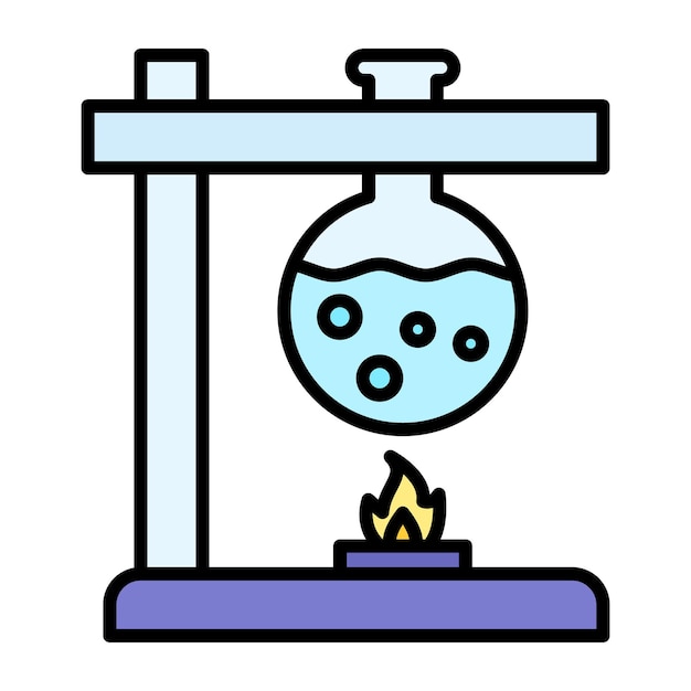 バンセンバーナーフラットイラスト