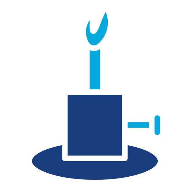 Bunsen Burner icon vector image Can be used for Science