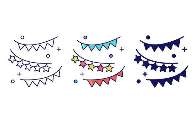 Bunting vector icon