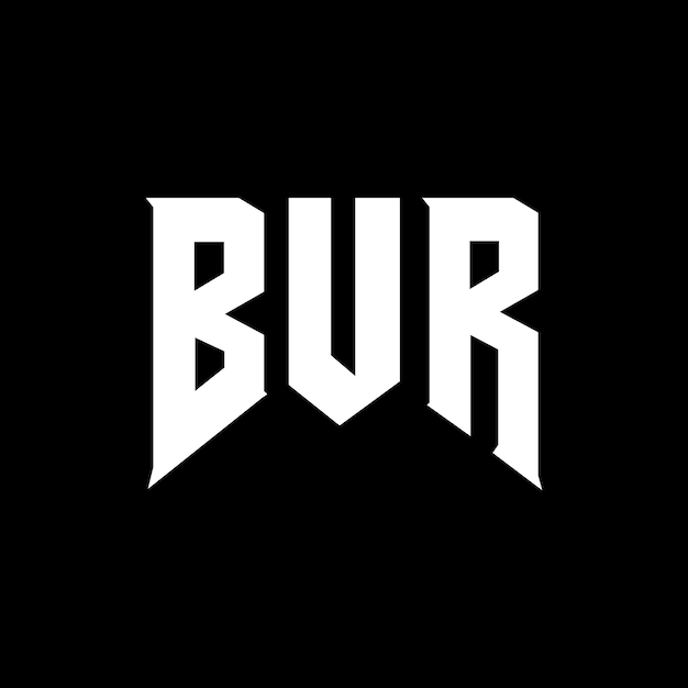 기술 회사 BUR의 BUR 글자 로고 디자인 검은색과 색 색상 조합 BUR 로고 BUR 터 BUR 디자인 BUR 아이콘 BUR 알파 BUR 타이포그래피 로고 디자인