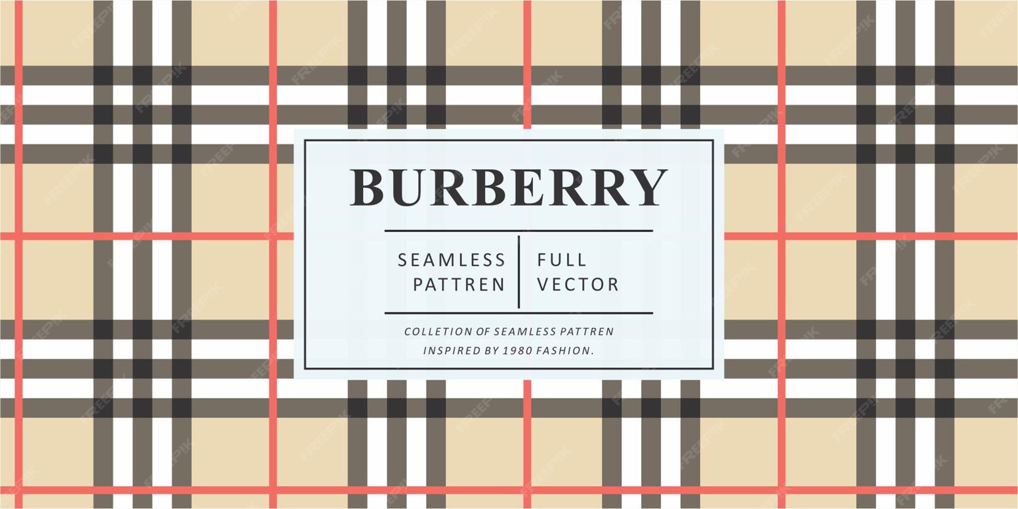 Premium Vector | Burberry fashion pattern for printing