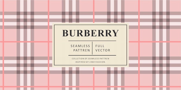 Burberry-modepatroon om af te drukken