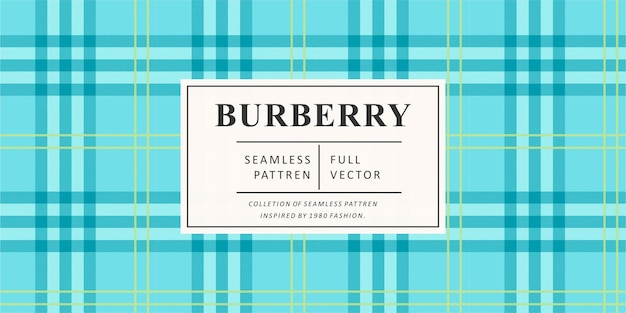 Burberry-modepatroon om af te drukken