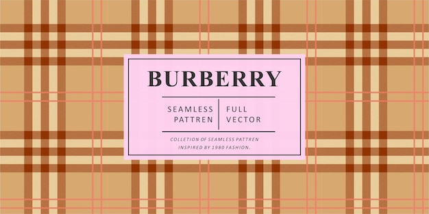 Burberry-modepatroon om af te drukken