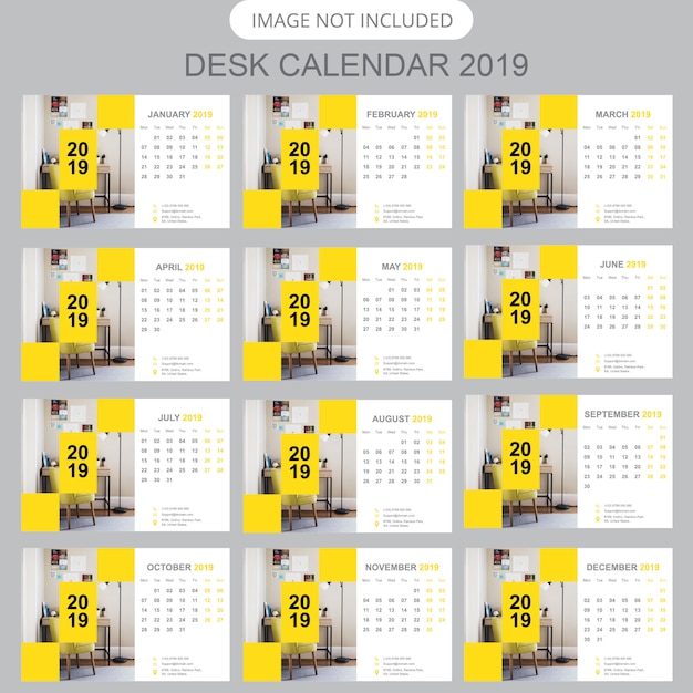 Bureaukalender 2019