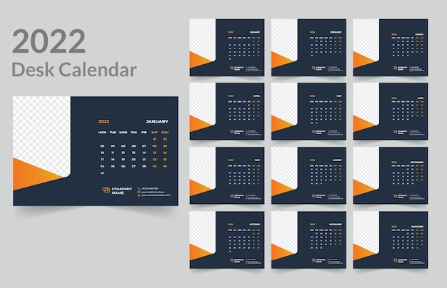 Bureaukalender ontwerp 2022