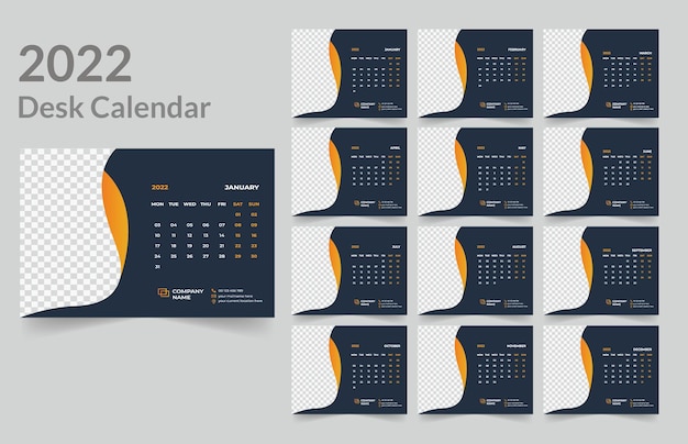 Bureaukalender ontwerp 2022