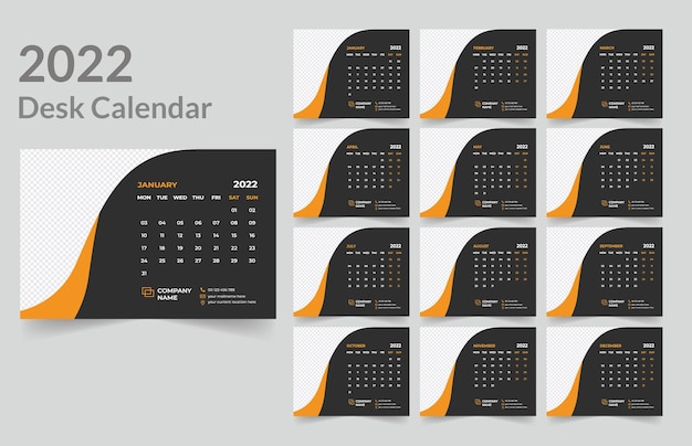 Bureaukalender ontwerp 2022