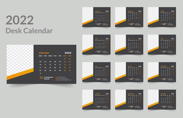 Bureaukalender ontwerp 2022