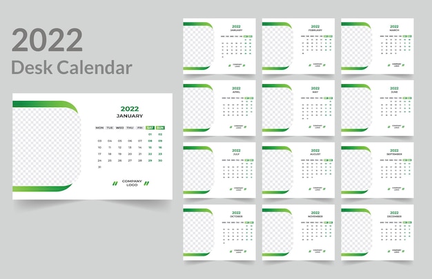 Bureaukalender ontwerp 2022