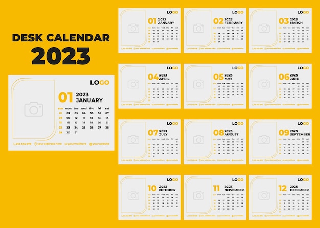 Bureaukalender ontwerp 2023