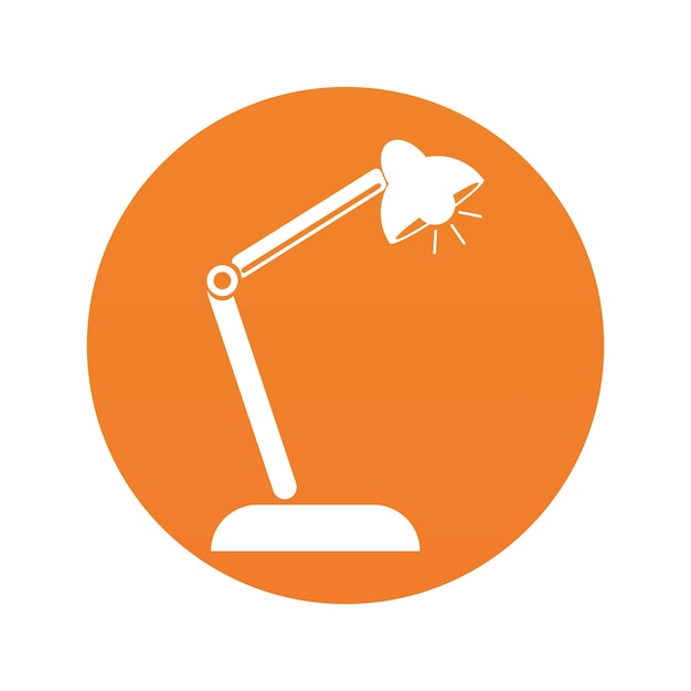 Bureaulamp werk pictogram logo