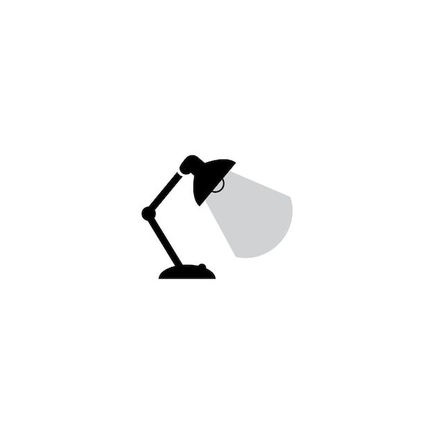 Bureaumeubilair pictogram lamp symbool platte vector en trendy illustratie