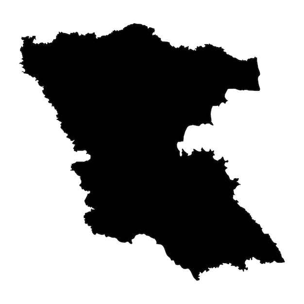Provincia di burgas mappa provincia della bulgaria illustrazione vettoriale