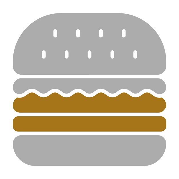 Vector burger bar icon stijl