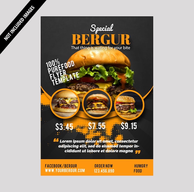 Brochure di burger