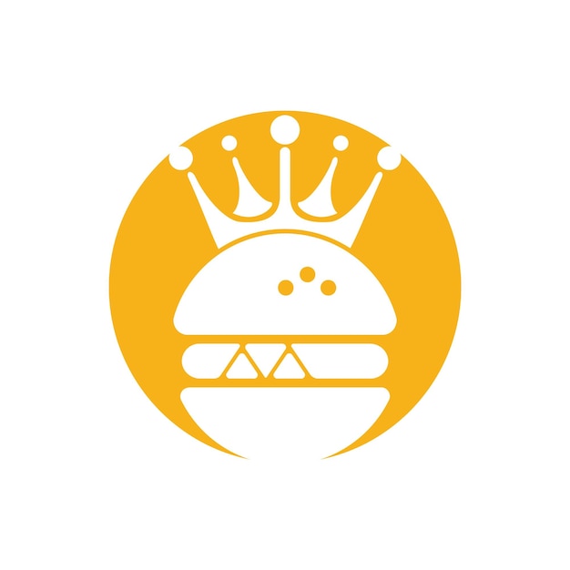 Premium Vector Burger Crown Vector Logo Design premium-vector-burger-crown-vector-logo-design