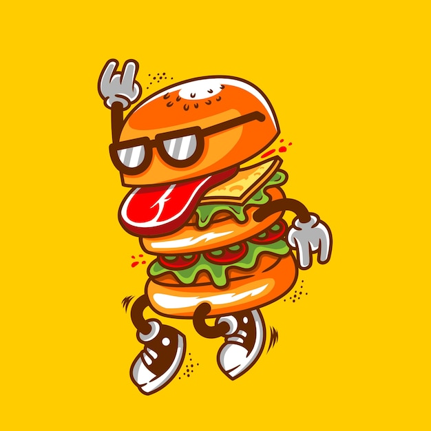 バーガーダンスイラスト