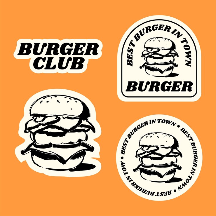 Burger etiketten