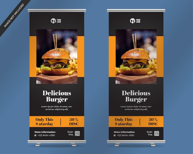 Burger flyer template