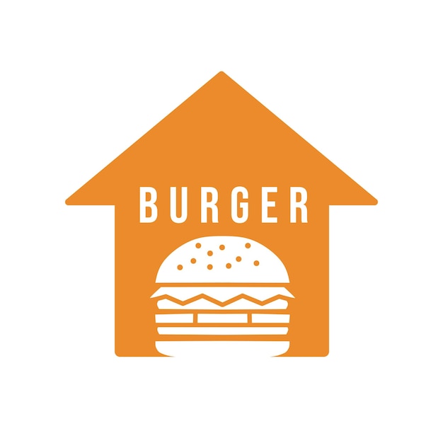 burger house logo design