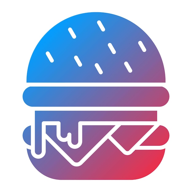 Vector burger icon vector afbeelding kan worden gebruikt voor food delivery