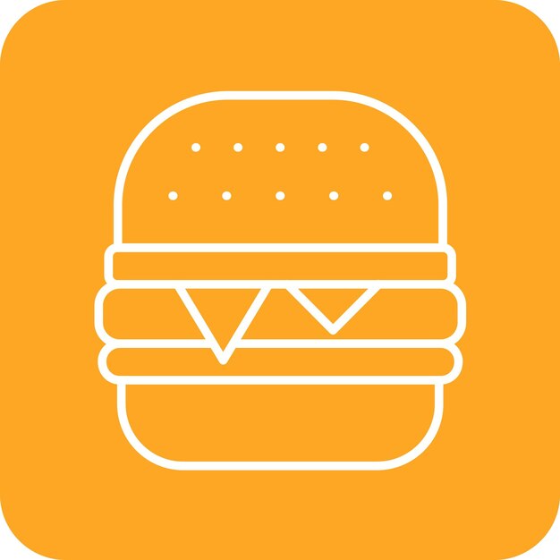 Vector burger icon vector afbeelding kan worden gebruikt voor restaurant