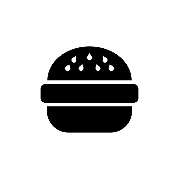 Burger Icon Vector Design Template