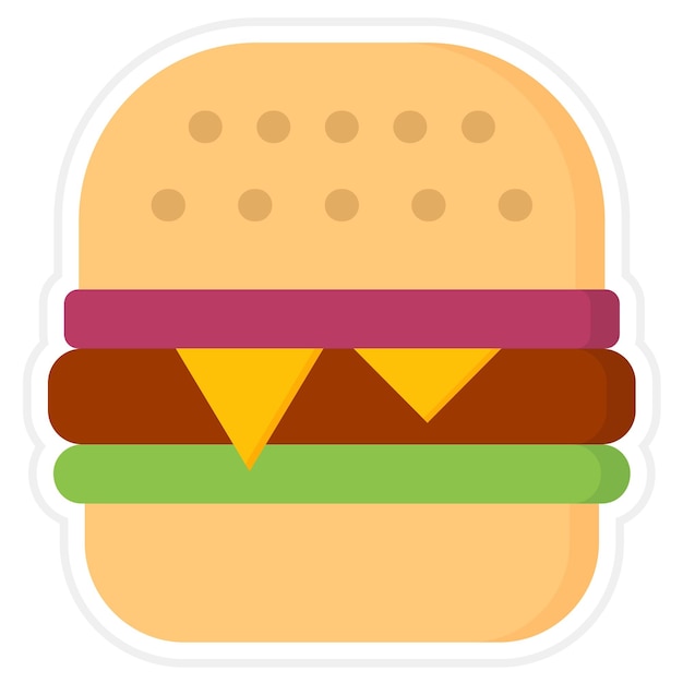 Burger icon vector image Can be used for Restaurant