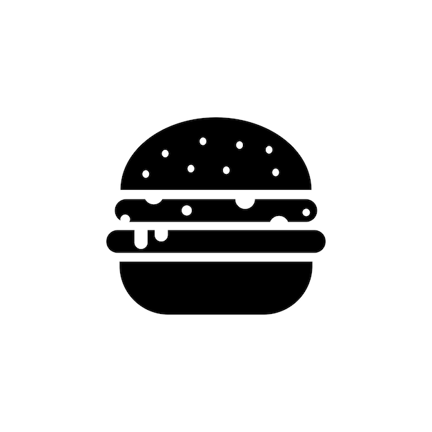 Burger Icon Vector Ontwerp Template