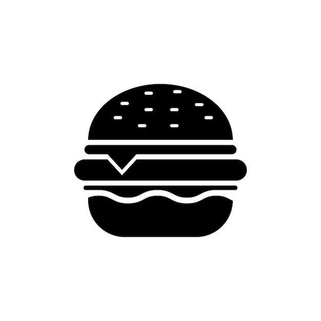 Burger Icon Vector Ontwerp Template