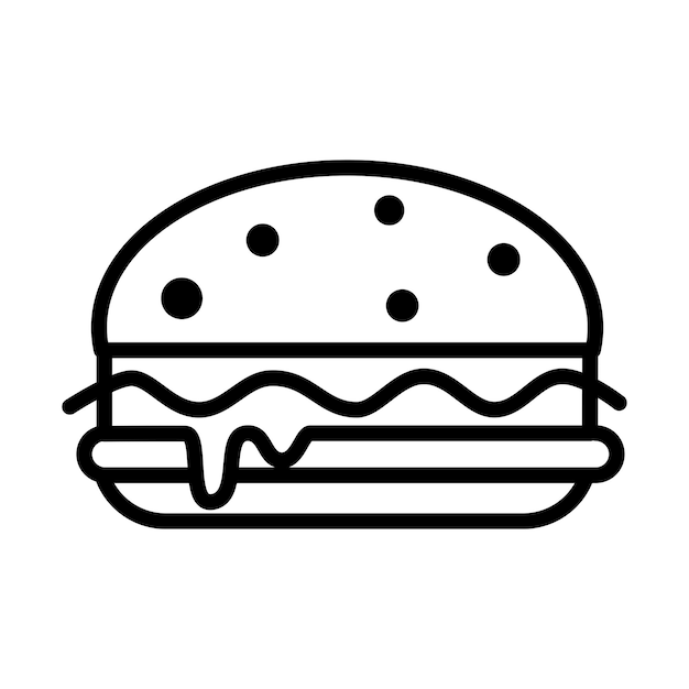 Burger icon vector