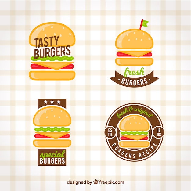 Collezione logo burger