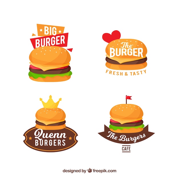 Collezione logo burger