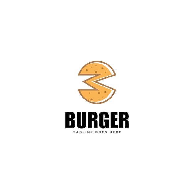 Vector burger logo icon vector template