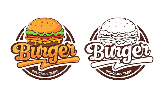 Burger logo ontwerpsjabloon collectie