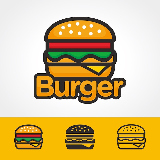 Burger logo template