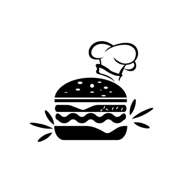 Burger logo vector icon illustration design