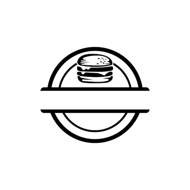 Burger logo vector icon illustration design