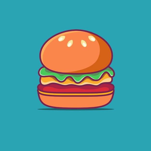Burger logo vector illustration