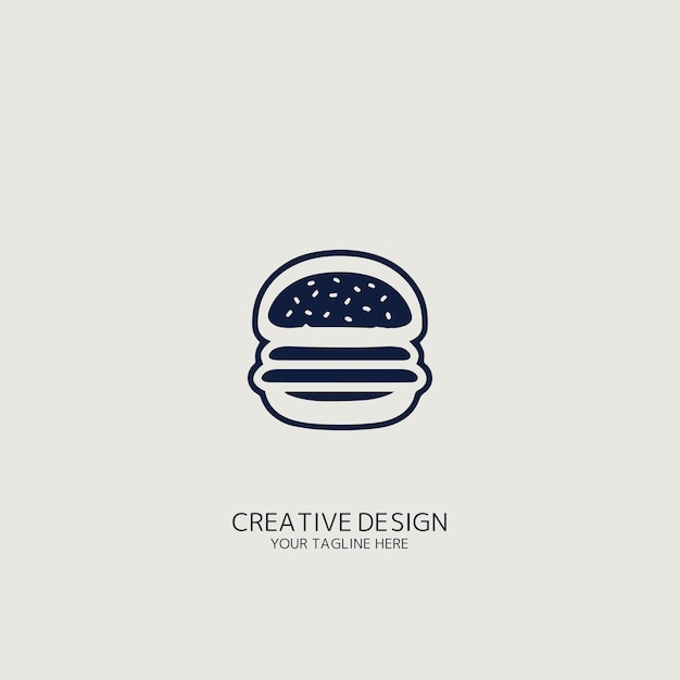 burger logo vector