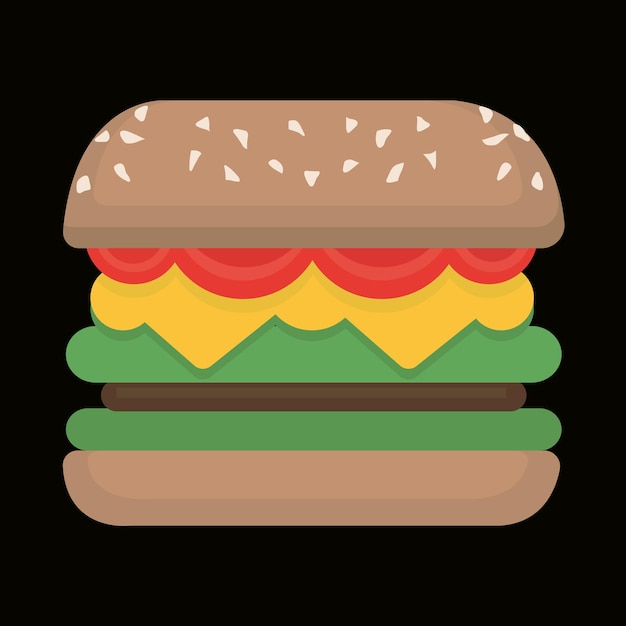 Vector burger minimale vector 4