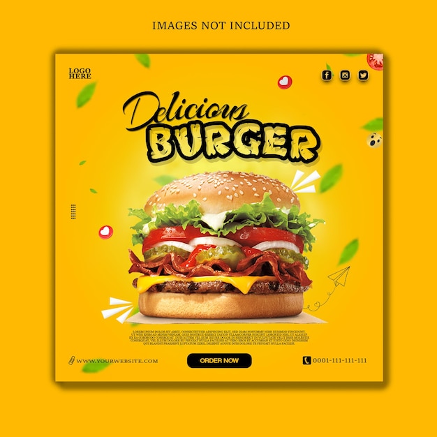 Burger poster design