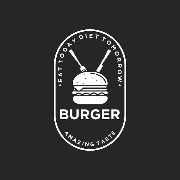 Burger premium quality design logo burger logo burger vector