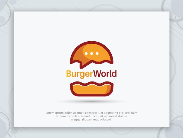 Burger shop logo design