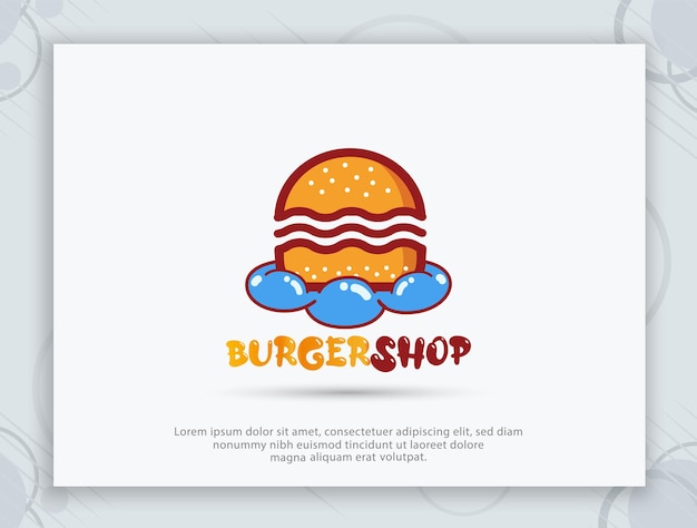 Burger shop logo design