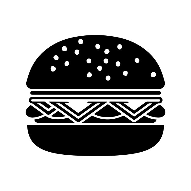 ハンバーガー シルエット