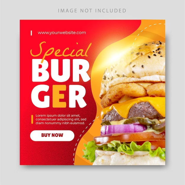 Burger sociale media plaatsen